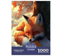 Fox Rompecabezas Imposible,desafío for Adults Entretenimiento Creativo 1000 Piezas Obra De Arte De Juego De para Adultos Y Niños A Partir De 12 Años 38x26cm/1000pcs