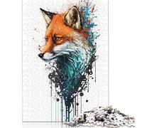 Fox Rompecabezas Imposible, desafío para adultos Entretenimiento Creativo 1000 piezas Obra De Arte De Juego De Para Adultos Y Niños 1000 unidades (75 x 50 cm)