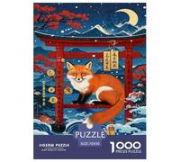Fox Rompecabezas Imposible,desafío para Adultos Entretenimiento Creativo 1000 Piezas Obra De Arte De Juego De para Adultos, Regalos A Partir De 14 Años 70x50cm/1000pcs