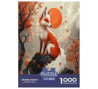 Fox Rompecabezas Imposible,desafío para Adultos Juego EduGatoivo 1000 Piezas Obra De Arte De Juego De para Adultos Y Niños Mayores De 12 Años 38x26cm/1000pcs