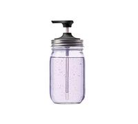 Fox Run 82650 - Dispensador de jabón Blanco con Boca Regular, frascos de plástico, Color Negro