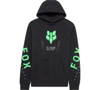 FOX Shield Sudadera con capucha, negro/verde, Talla L