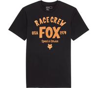 FOX Slogan Premium Camiseta, negro-naranja, tamaño M para Hombres
