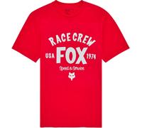 FOX Slogan Premium Camiseta, Rojo/Blanco, Talla L
