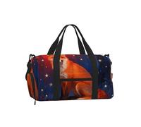 Fox Star Dream - Bolsa deportiva con compartimento para zapatos, ligera, para gimnasio, fin de semana para hombres y mujeres, bolsa de viaje impermeable con bolsillo húmedo
