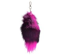 Fox Tail Therian Tail - Cola de zorro Therian (8 pulgadas), cola de zorro negra, 15, talla única