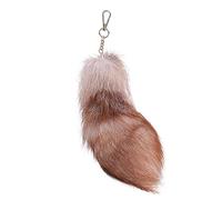 Fox Tail Therian Tail - Cola de zorro Therian (8 pulgadas), cola de zorro negra, 8, talla única