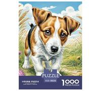 Fox Terrier de Alambre Puzle De 1000 Piezas Rompecabezas DIY Perro Mascota Juego Familiar Regalo Juegos De Rompecabezas para Toda La Familia para Adultos Y Niños Mayores De 12 Años38x26cm/1000pcs