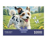 Fox Terrier de Alambre Puzzle 1000 Piezas Pasatiempo Creativo, Regalo, Diversión Perro Mascota Juego Educativo Rompecabezas para Adultos Y Niños para Adultos Y Niños Mayores De 12 Años70x50cm/1000pcs