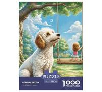 Fox Terrier de Alambre Puzzle 1000 Piezas Rompecabezas DIY Perro Mascota Juego Familiar Regalo Juegos De Rompecabezas para Toda La Familia para Adultos Y Niños Mayores De 12 Años38x26cm/1000pcs
