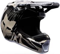 FOX V1 Diffuse Special Edition Casco de motocross juvenil, negro/beige, Talla Y/S (49/51)
