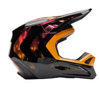 FOX V1 Kairos Tangerine Casco De Cross Negro/Amarillo M unisex