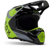 FOX V1 Lean MIPS Casco de motocross, gris/amarillo, Talla XXL (63/64)