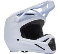 FOX V1 Matte Casco de motocross juvenil, Blanco mate, Talla Y/S (49/51)