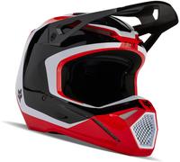 FOX V1 Nitro MIPS Casco de motocross, negro-blanco-rojo, tamaño 2XL para Hombres