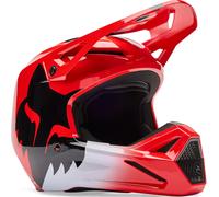 FOX V1 Shield Casco de motocross juvenil, rojo, tamaño M