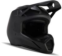 FOX V1 Solid Casco de motocross, Black Matt, Talla S (55/56)
