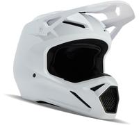FOX V1 Solid Casco de motocross, Blanco mate, Talla XXL (63/64)