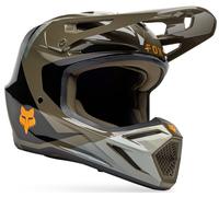 FOX V3 Fade MIPS Casco de motocross, negro-marrón, tamaño S para Hombres