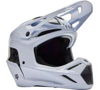 FOX V3 RS Fracture Carbon Casco de motocross, Blanco, Talla XL (61/62)