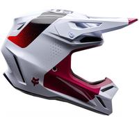 FOX V3 Tine Casco de motocross, blanco/rosa/negro, Talla L (59/60)