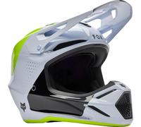 FOX V3 Tine Casco de motocross, blanco, tamaño S para Hombres