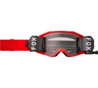 FOX Vue Roll Gafas de motocross, negro-blanco-rojo para Hombres