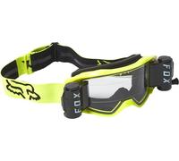 FOX Vue Stray Roll-Off/Tear-Off - Juego de gafas de motocross (negro/amarillo, talla única)