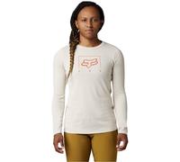 FOX W Ranger Dr Mid Ls Jersey - Mujer - Beige / Rojo - talla M- modelo 2022