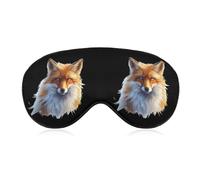 Fox with Blue Eyes Funny Sleep Masks Soft Blindfold Eye Mask Blocks Light Eye Cover
