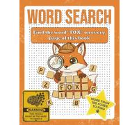 FOX Word Search Puzzle Book: Find Only One Word - 8x10 inches, 130 pages - 100+ Puzzles (Find the One: The Ultimate One-Word Search Challenge)