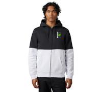 FOX X Kawi Sudadera con capucha con cremallera, negro-blanco, tamaño M para Hombres