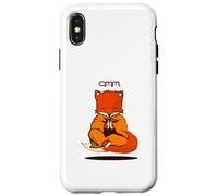 Fox yoga kawaii kitsune calma zorro amantes omm om namaste Carcasa para iPhone X/XS