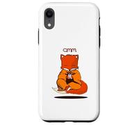 Fox yoga kawaii kitsune calma zorro amantes omm om namaste Carcasa para iPhone XR