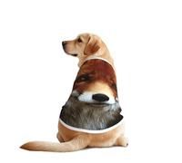 Fox2 - Camiseta con mangas para perro, diseño divertido y lavable a máquina, chaleco para perros medianos y grandes