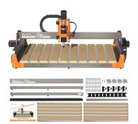 FoxAlien 3S 8040 - Kit de extensión del eje X con ranura en T, mesa de trabajo híbrida con tablero de sacrificio para máquina enrutadora CNC Masuter 3S, para grandes proyectos de grabado y tallado