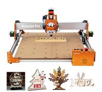 FoxAlien Máquina fresadora CNC Masuter Pro, fresadora mejorada de 3 ejes para grabado totalmente de metal para madera acrílica MDF y corte de talla de nailon