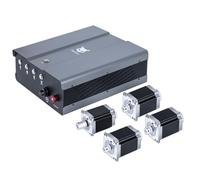 FoxAlien NEMA23 Kit de actualización de motores paso para Masuter 3, 4 unidades 57-76 motores de bucle abierto con DM542 controladores caja controladora, cable de cadena de remolque para Masuter 3 CNC