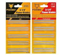 FOXBC Cuchillas cepilladoras HSS, de carburo de 3-1/4 pulgadas de repuesto para cepilladoras portátiles Bosch, Makita, DeWalt, Wen 6530, Ryobi, Craftsman y más de 3-1/4 pulgadas, paquete de 20
