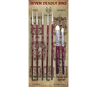 FOXBITE Juego de 7 Pinceles para Pintar miniaturas, Piezas de Modelado SINTÉTICO, Pinceles para Detalles Finos, Kit de Pintura en Miniatura, minipinturas acrílicas para Warhammer minipainting