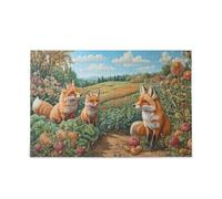 Foxes in The Veggie Patch - Rompecabezas para adultos, juego desafiante, juguetes de 500 piezas