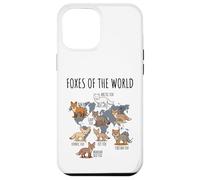 Foxes of The World Educational Chart Nature Species Wildlife Carcasa para iPhone 12 Pro MAX