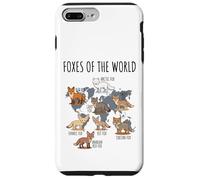 Foxes of The World Educational Chart Nature Species Wildlife Carcasa para iPhone 7 Plus/8 Plus