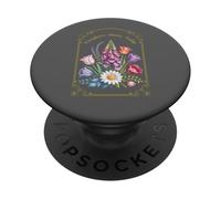 Foxglove Daisy Tulip Arreglo Floral Vintage PopSockets PopGrip Adhesivo