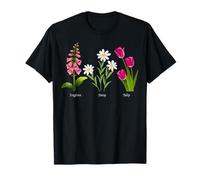 Foxglove Daisy Tulip - Vintage Floral Bloom for Nature Lover Camiseta