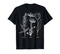 Foxglove Daisy Tulip - Vintage Floral Bloom for Nature Lover Camiseta