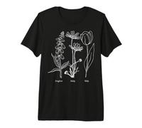 Foxglove Daisy Tulip - Vintage Floral Bloom for Nature Lover Camiseta Premium
