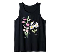 Foxglove Daisy Tulip - Vintage Floral Bloom for Nature Lover Camiseta sin Mangas