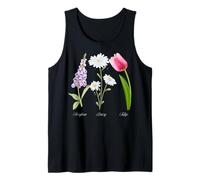 Foxglove Daisy Tulip - Vintage Floral Bloom for Nature Lover Camiseta sin Mangas