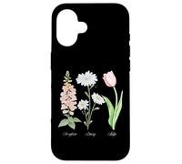 Foxglove Daisy Tulip - Vintage Floral Bloom for Nature Lover Carcasa para iPhone 16